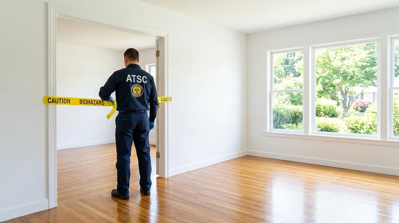 Certified biohazard cleanup crew performing Crime Scene Cleanup in Lawndale